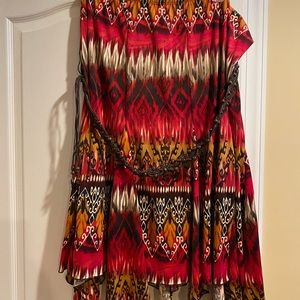 Colorful Skirt with belt